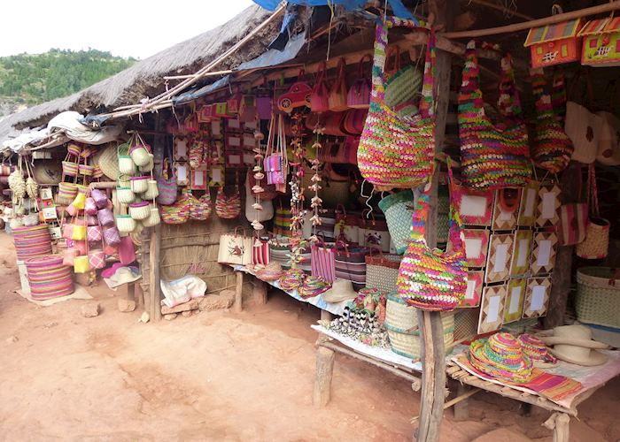 Market stalls in Antsirabe, Madagascar