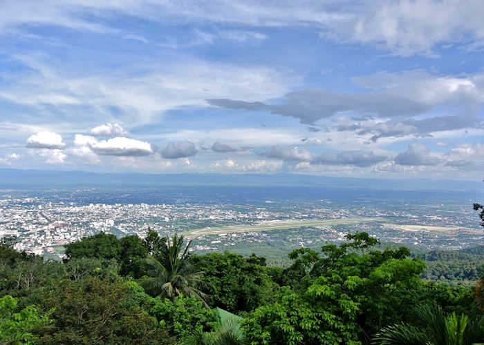 The view across Chiang Mai from Doi Suthep, Thailand