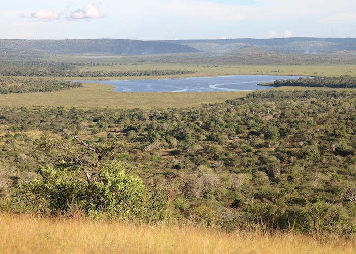 Hilltop views over Lake Mburo National Park