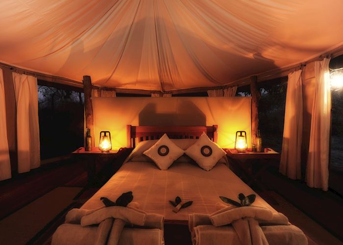 Honeymoon tent, Kanga Bush Camp, Mana Pools