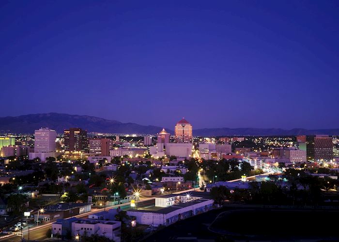 Albuquerque skyline at night