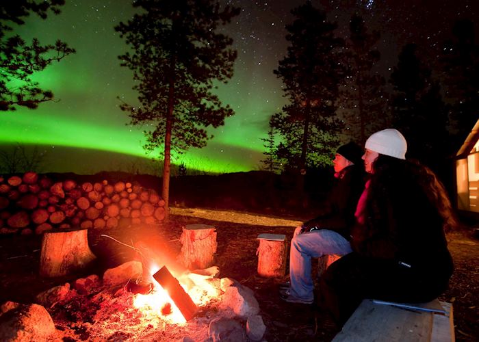 Enjoying the Yukon night sky