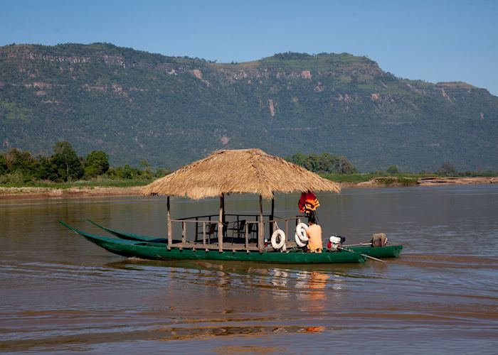 Boat ride to La Folie Lodge, Champasak