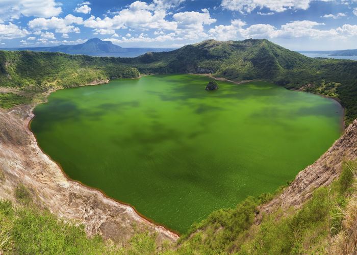 taal volcano travel brochure