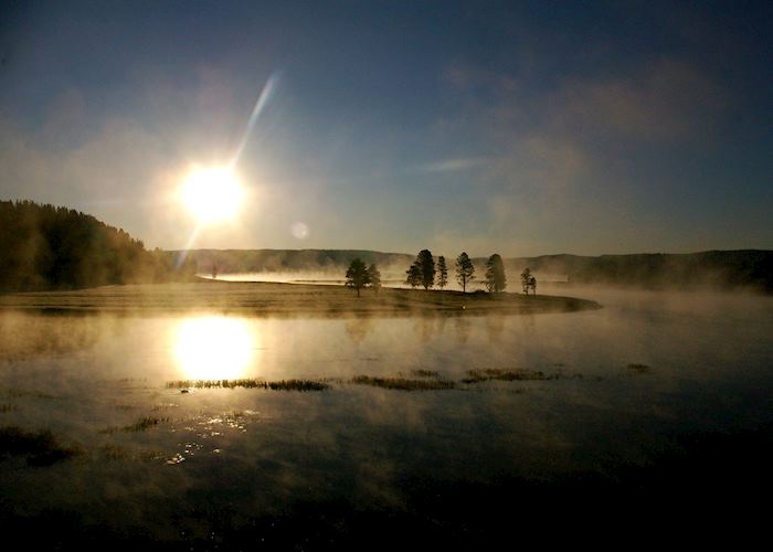 Sunrise in Yellowstone National Park