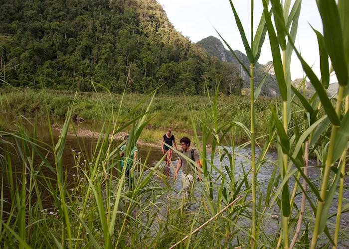 Trekking through the Phong Nha-Ke Bang National Park,Vietnam