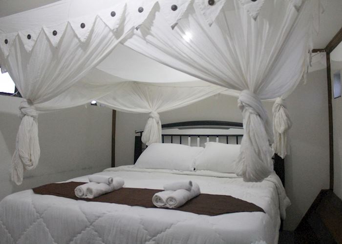 Deluxe Suite with Air Con on the Deluxe Klotok Boat