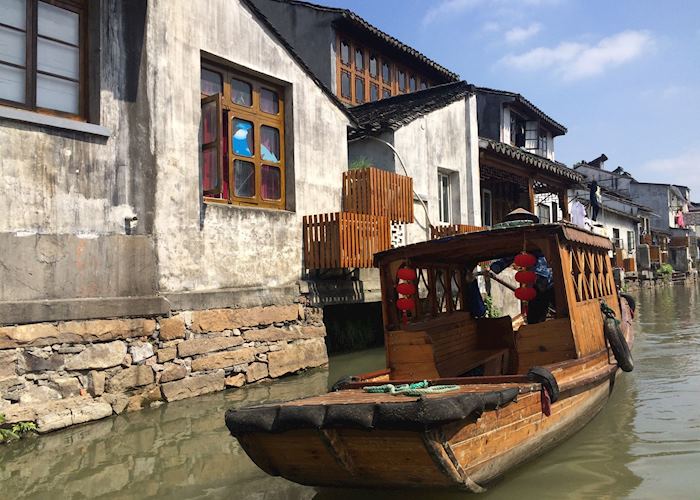 Canal trip in Ancient water town of Tongli