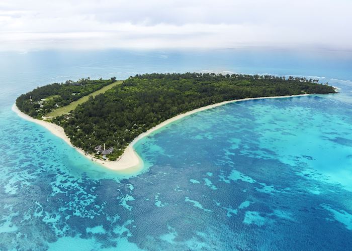 Aerial View, Denis Private Island, Denis Island