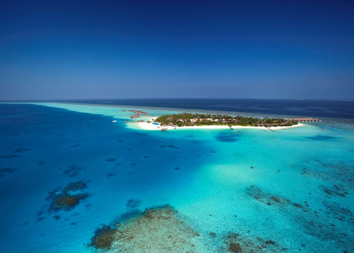 Aerial View, Velassaru Island, Maldive Island