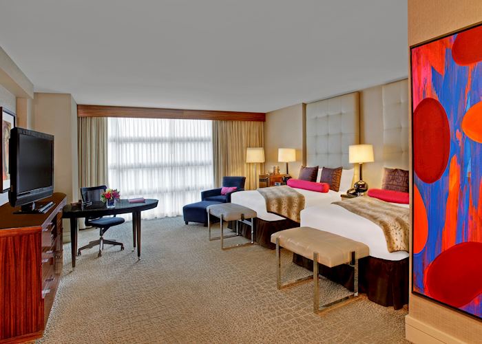 Queen-queen deluxe room, Kimpton Hotel Palomar, Washington D.C.