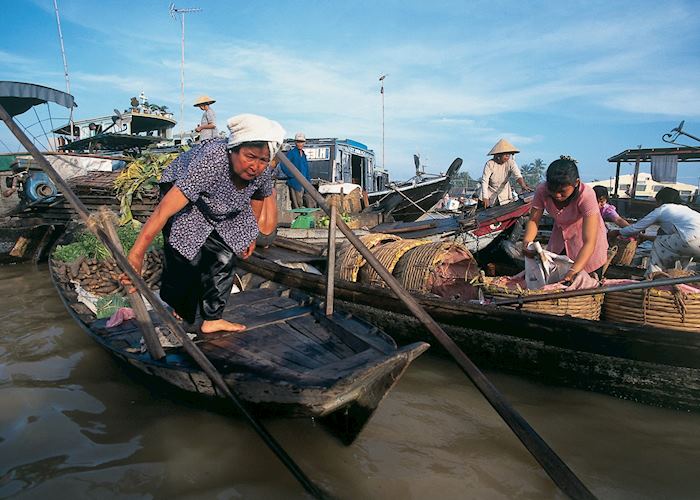 Floating market near Can Tho