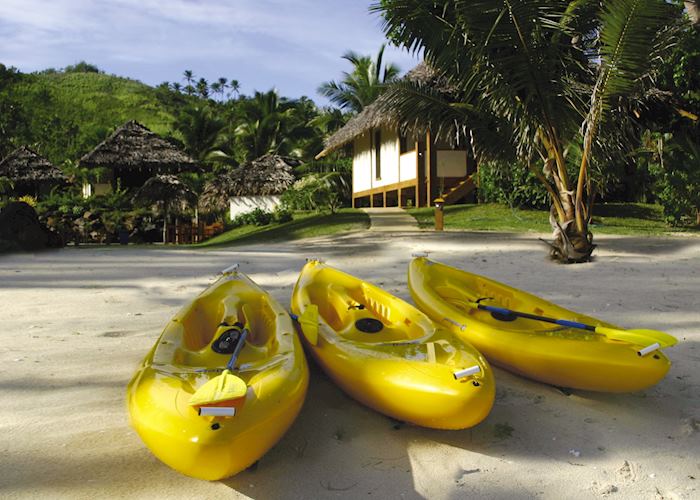 Kayaks at Etu Moana Boutique Beach Villas, Aitutaki