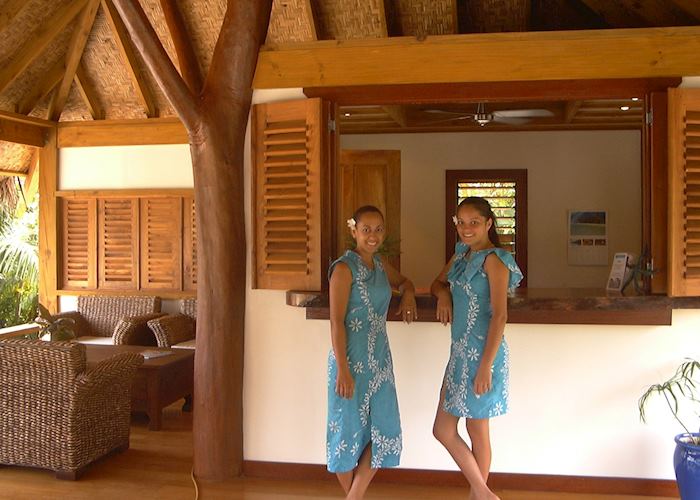 The staff at Etu Moana Boutique Beach Villas, Aitutaki