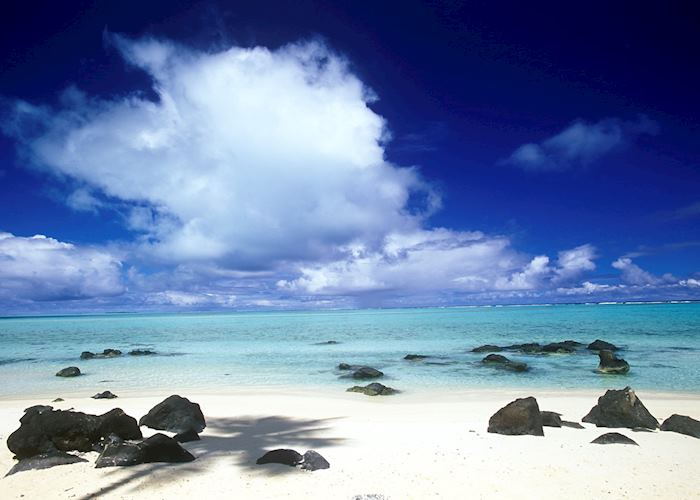 The beach at the Pacific Resort, Aitutaki