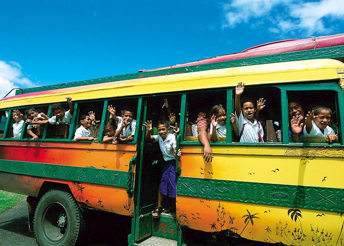 Local bus on Upolu