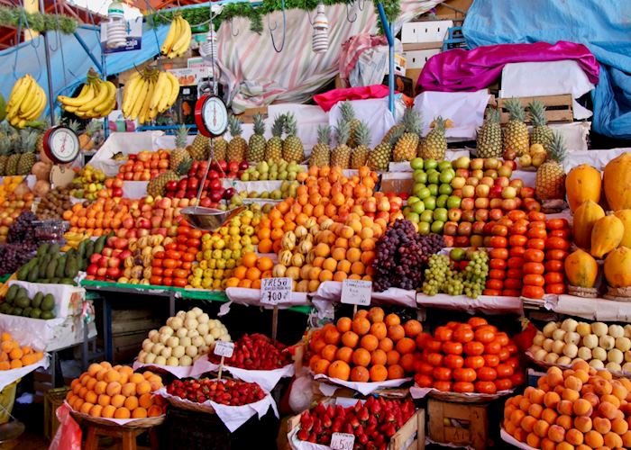 Fruit stall in Mercado San Camilo, Arequipa