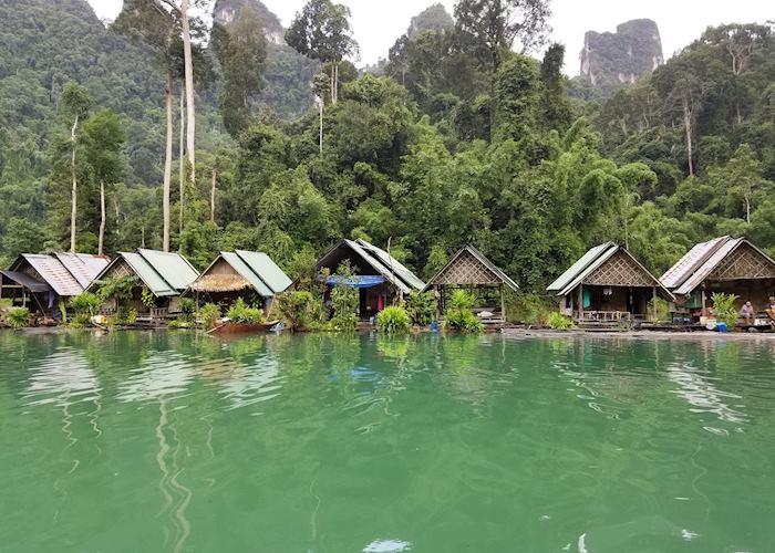 Floating bungalows in Khao Sok National Park