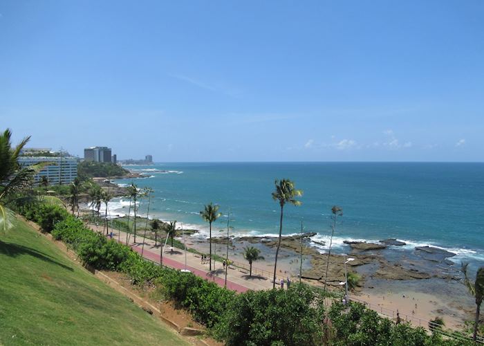Views of the coastline along Salvador
