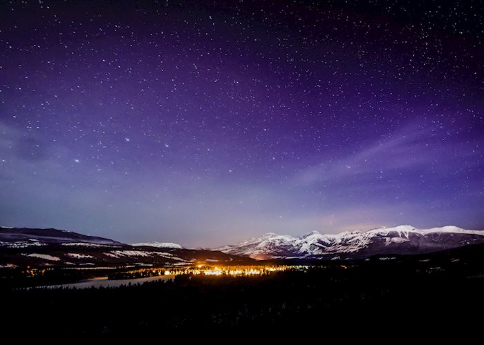 Night sky in Jasper National Park