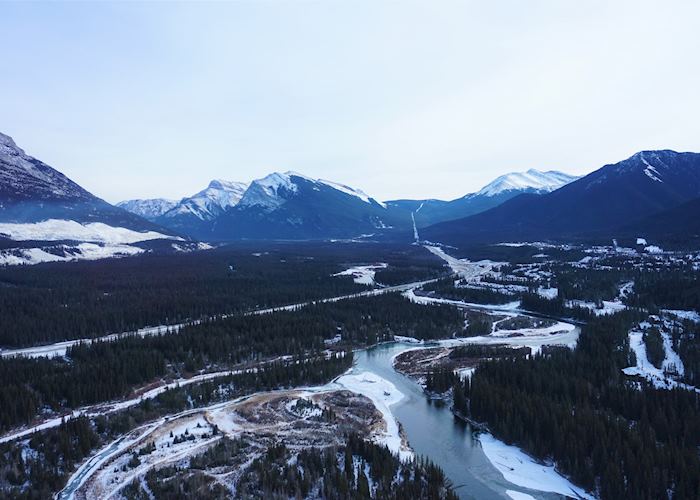 Views from Mount Assiniboine Helicopter Glacier Tour