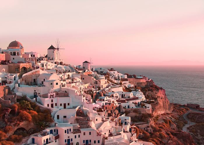 Sunset in Oia, Santorini
