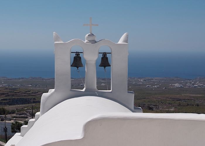 Local church bell tower, Santorini