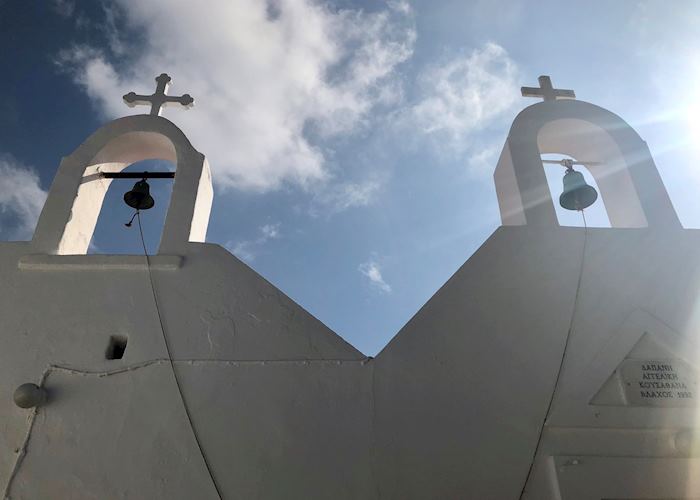 Bell tower of the Church of Agios Ioannis, Mykonos