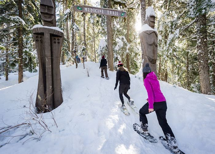 Snowshoe tour on The Medicine Trail, Whistler