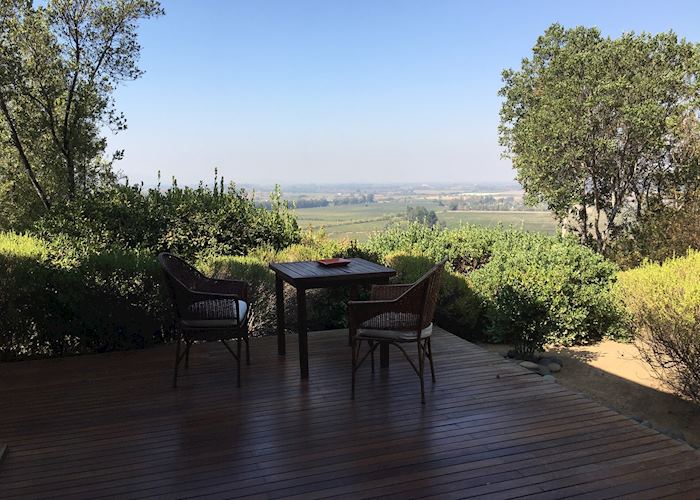 Terrace view Casita at Clos Apalta