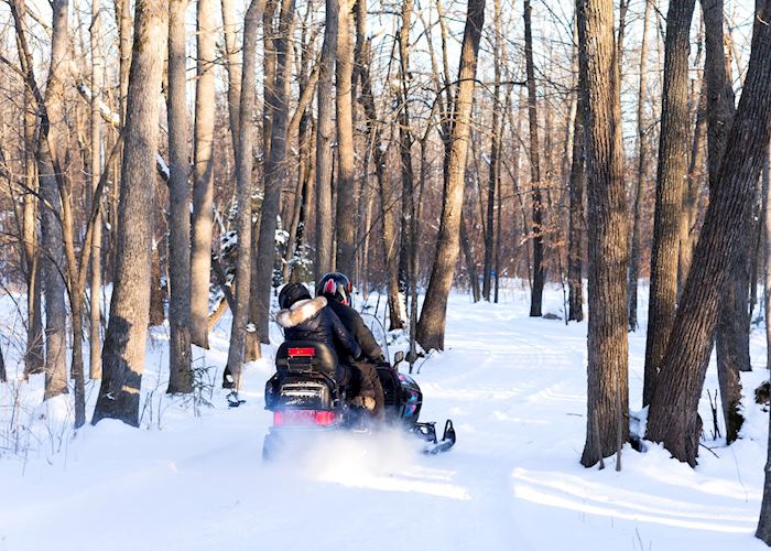 Snowmobiling