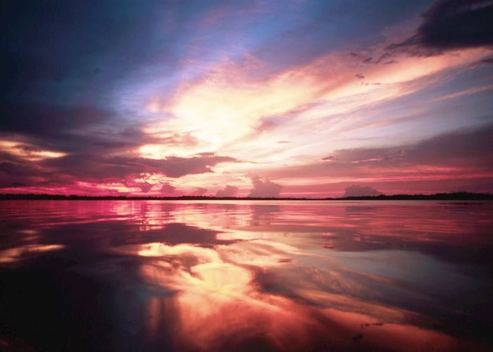 Sunset in the Amazon, Brazil