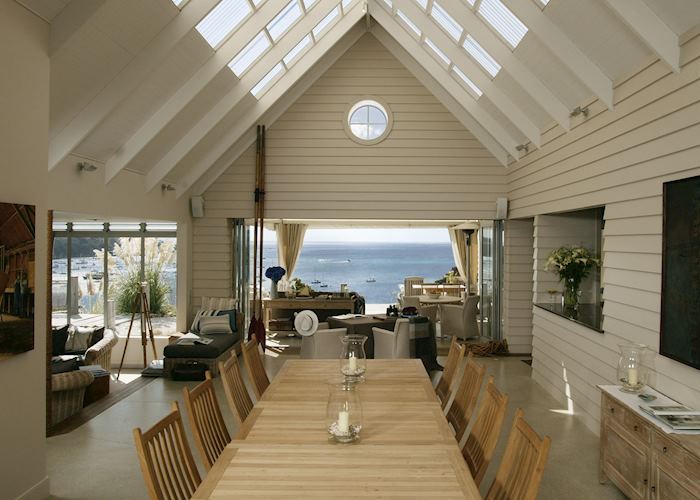 The dining room, The Boatshed, Waiheke Island
