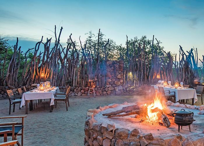 Leopard Hills Private Game Reserve, boma area