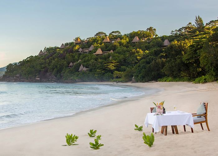 Romantic beachfront dining, Anantara Maia Resort & Spa