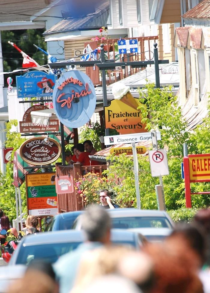 A Busy Street Scene in Baie St Paul