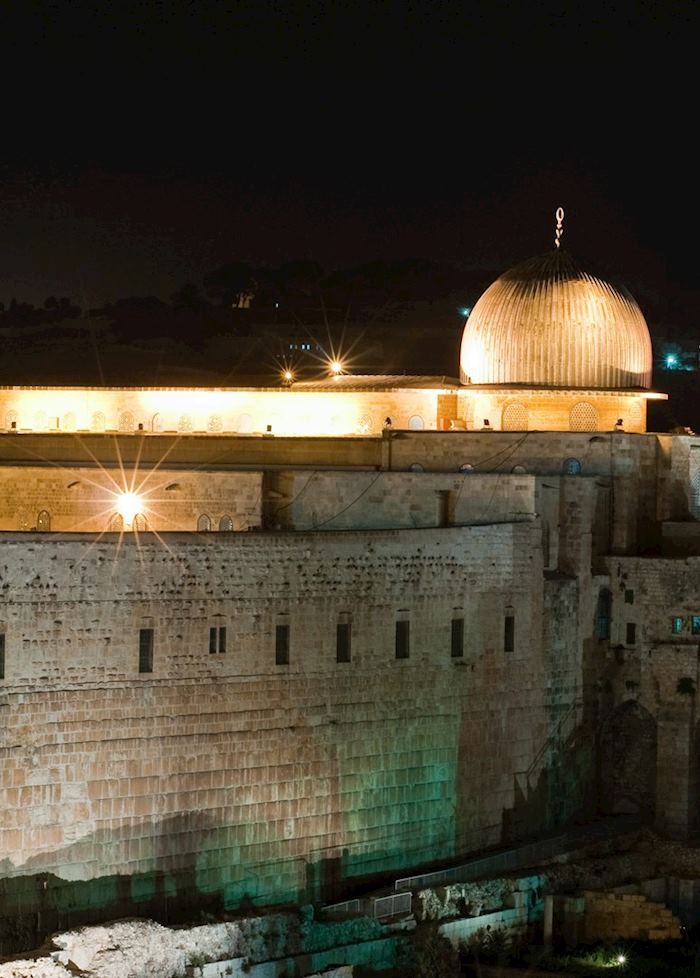 Al Aqsa Mosque and the Wailing Wall, Jerusalem