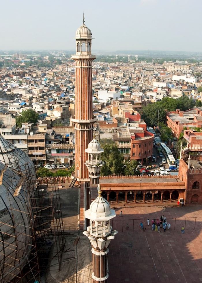 Delhi skyline as seen from Jama Masjid, India