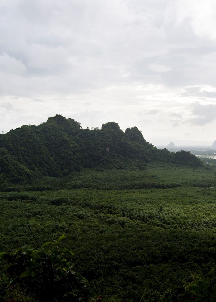 View of the Hpa An region from Mount Zwekabin, Burma (Myanmar)