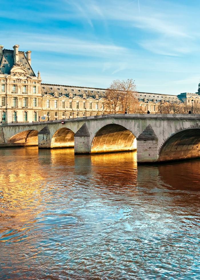 The Louvre from the Seine River, Paris