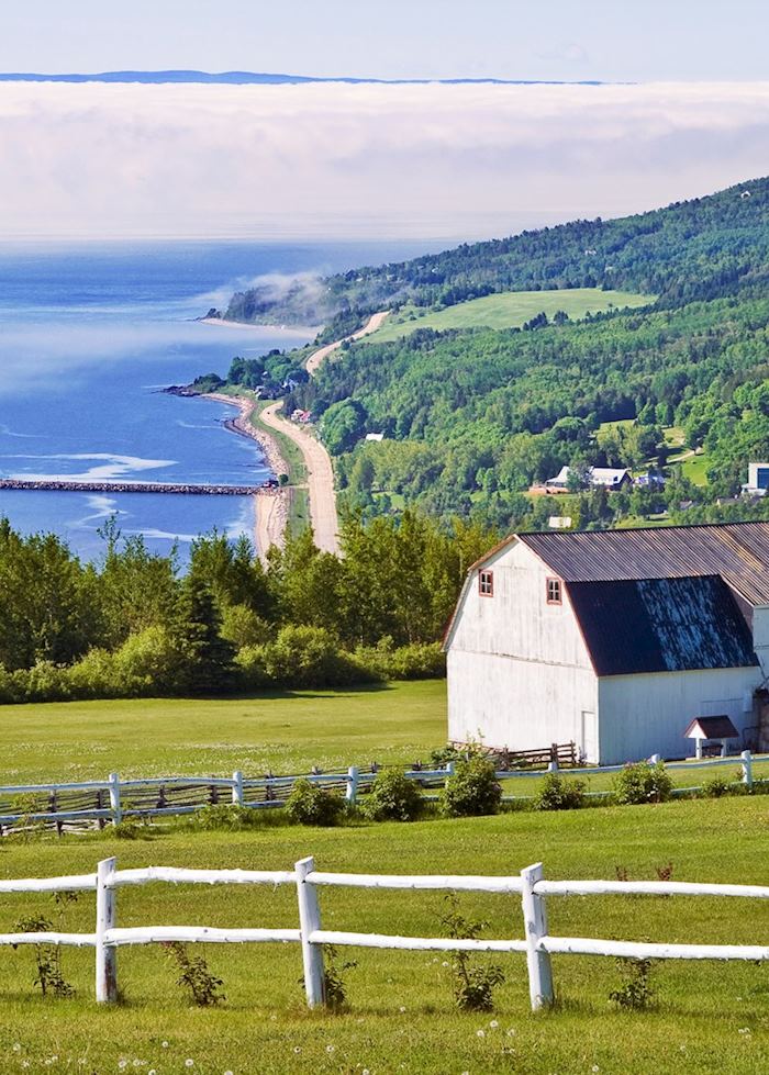 Overlooking Saint Irenee, near Baie St Paul