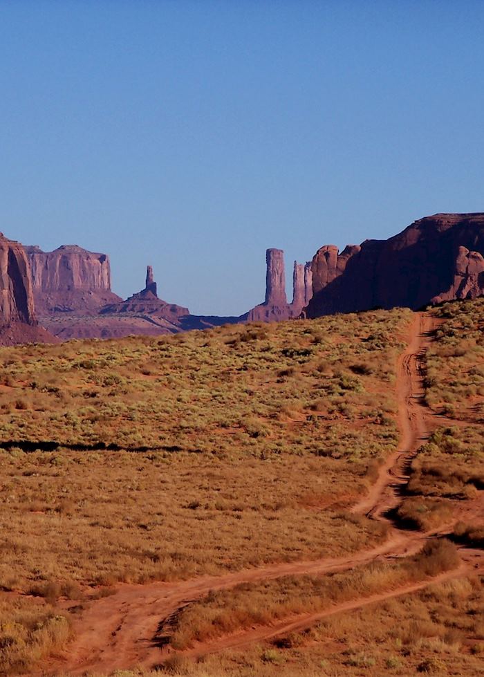 Hot air ballooning over Monument Valley