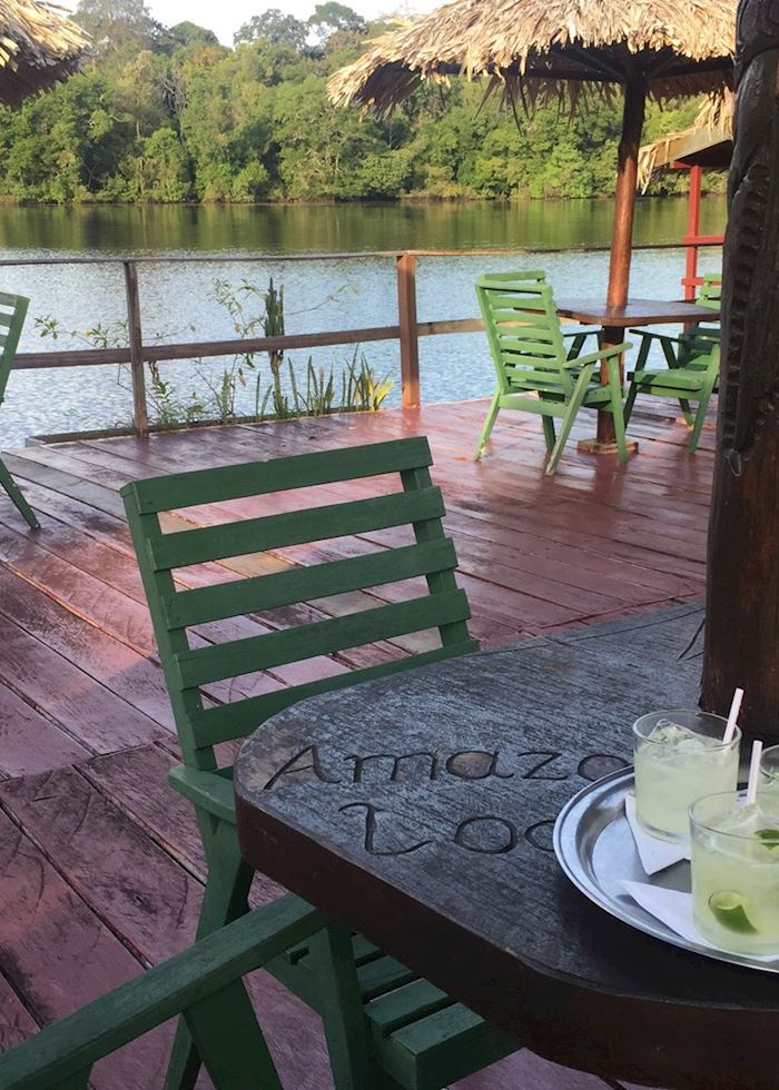 Welcome caipirinhas at Amazon Lodge
