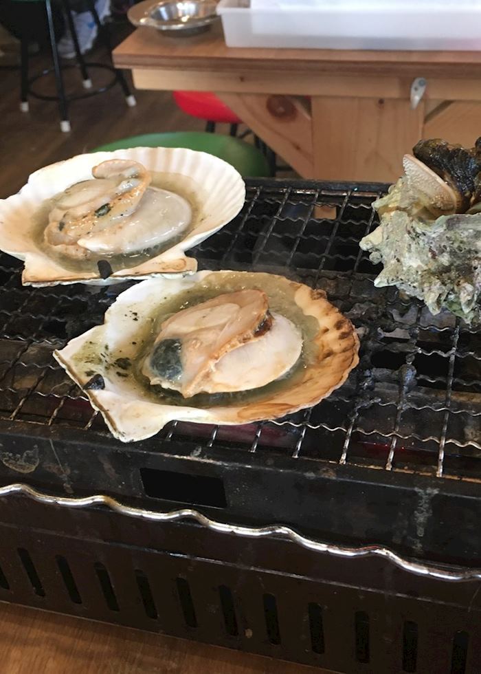 Fresh seafood in Fukuoka