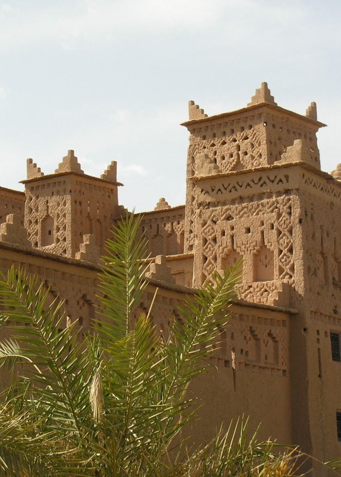 Large kasbah in Skoura's palm grove