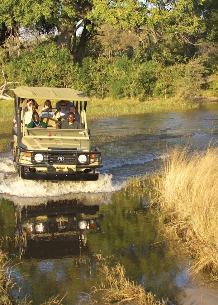 Game drive in the Nxabega Concession
