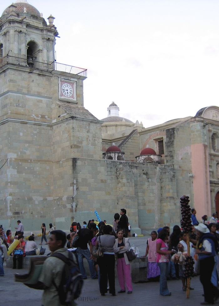 Oaxaca evening in the plaza