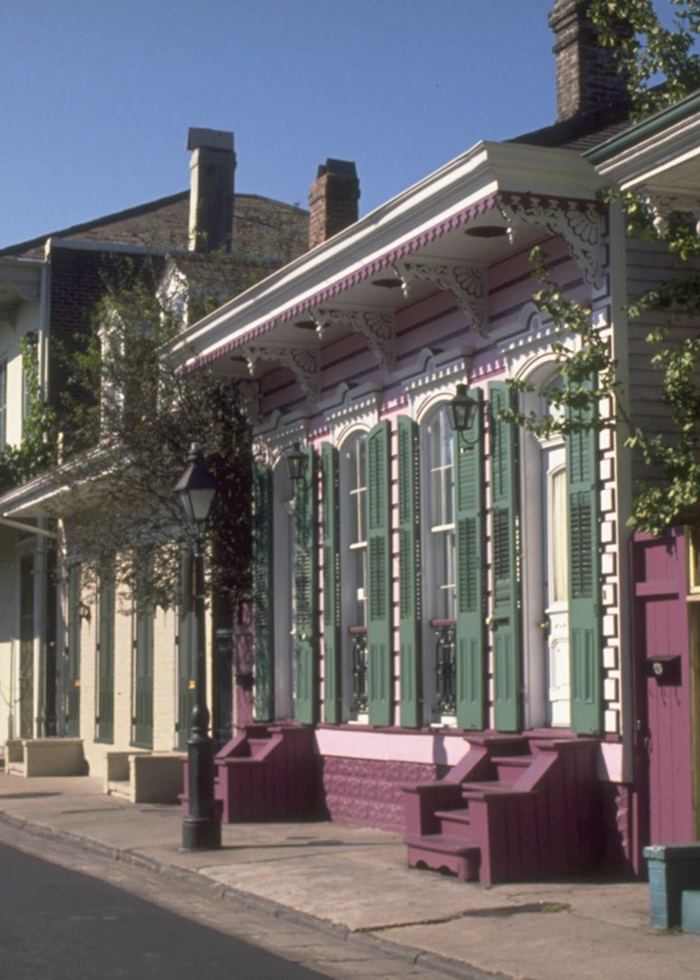 Bourbon Street houses, New Orleans