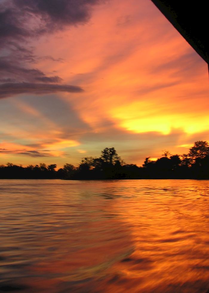 Sunset, Khone Island