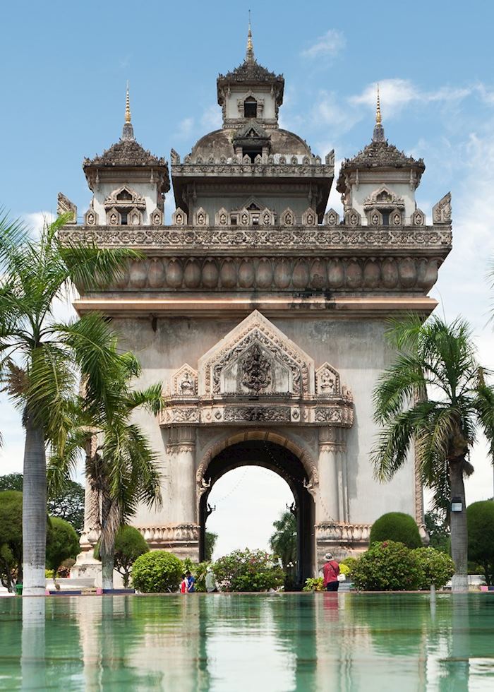 Patuxai Monument in Vientiane, Laos